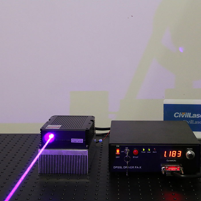 455nm 18W Azul Láser semiconductor Alto Voltaje Laser With Power Supply